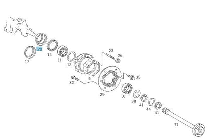Genuine Rear Axle Measuring Ring for Mercedes Sprinter T1N